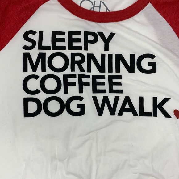 Chaser Raglan Graphic Tee shirt Size L Red:White - Picture 7 of 10